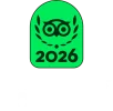 TC Badge + Travelers’ Choice Center Aligned White - LL